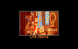 Burning Rubber (Amiga) screenshot: 10. Las Vegas-Loading Screen