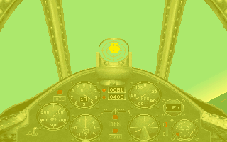 Aces of the Pacific (DOS) screenshot: Sun blind spot