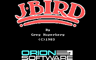 J-Bird (PC Booter) screenshot: Title screen