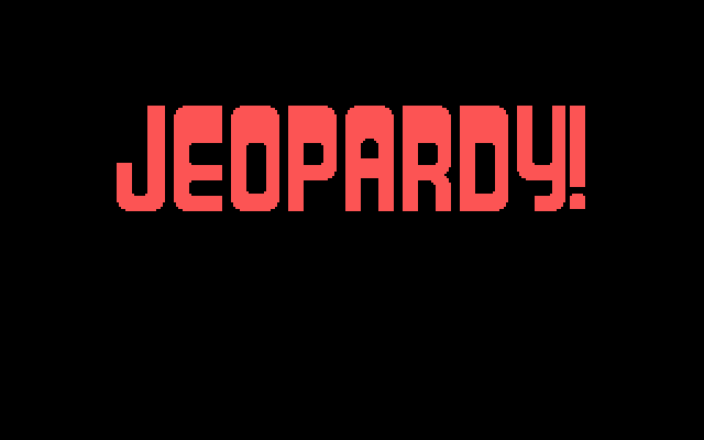 Jeopardy! (DOS) screenshot: Title screen