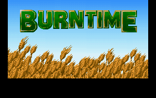 Burntime (DOS) screenshot: Main title