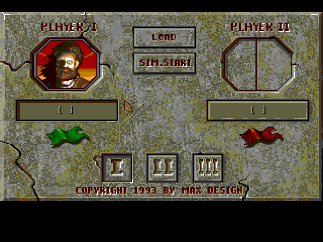 Burntime (Amiga) screenshot: Options Screen