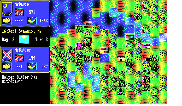 Liberty or Death (DOS) screenshot: Battle 1
