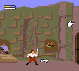 Cutthroat Island (Game Gear) screenshot: A map piece and the key for the gate
