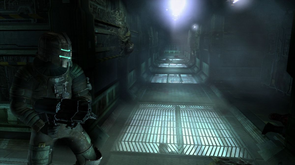 Dead Space 2 (PlayStation 3) screenshot: This hallway looks clear and well lit