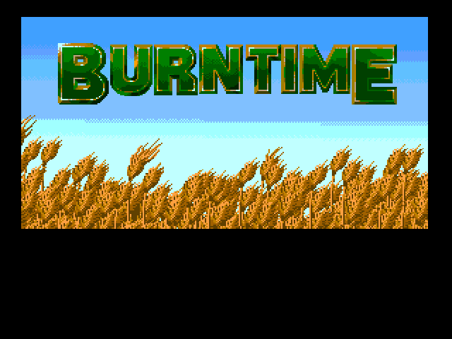 Burntime (Amiga) screenshot: Titles Screen 2