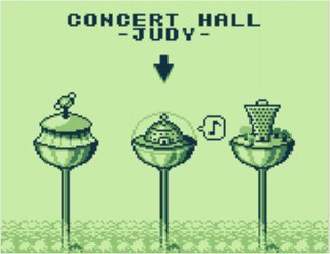 The Jetsons: Robot Panic (Game Boy) screenshot: Level selection screen