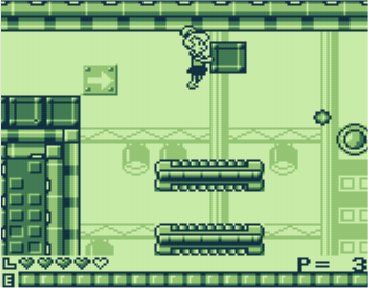 The Jetsons: Robot Panic (Game Boy) screenshot: Judy Jetson in action