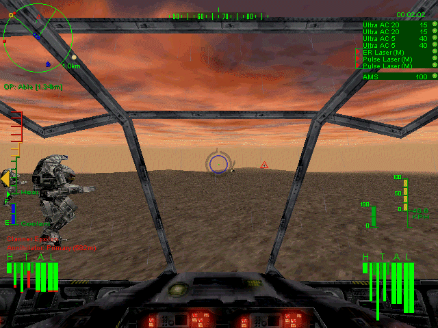 MechWarrior 3 (Windows) screenshot: Battlescene 1