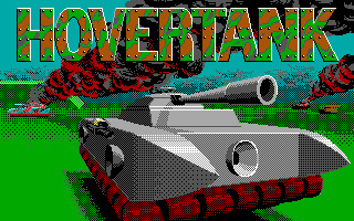 Hovertank One (DOS) screenshot: Title screen