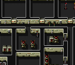 Cyber Knight II: Chikyū Teikoku no Yabō (SNES) screenshot: Military base