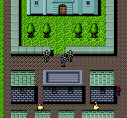 Cyber Knight (SNES) screenshot: In a town