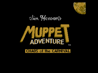Jim Henson's Muppet Adventure No. 1: "Chaos at the Carnival" (NES) screenshot: Title screen.