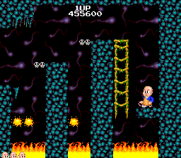 Bonze Adventure (TurboGrafx-16) screenshot: This place looks dangerous