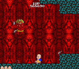 Bonze Adventure (TurboGrafx-16) screenshot: Basically a much larger version of what you have just seen