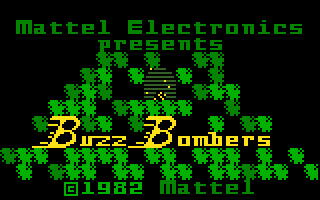 Buzz Bombers (Intellivision) screenshot: Title screen