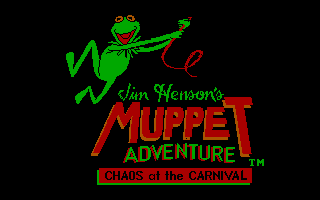 Jim Henson's Muppet Adventure No. 1: "Chaos at the Carnival" (DOS) screenshot: Title screen.