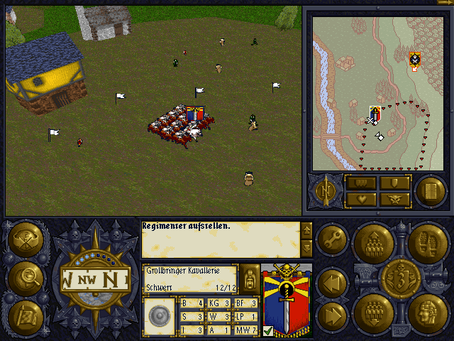 Warhammer: Shadow of the Horned Rat (Windows) screenshot: Deploying our units