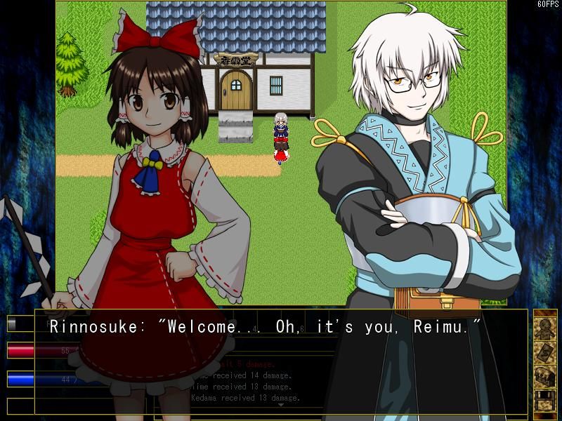 Touhou Hack and Slash (Windows) screenshot: Rinnosuke