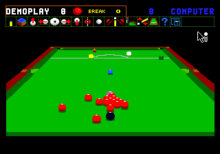 Jimmy White's 'Whirlwind' Snooker (Genesis) screenshot: Ingame #2