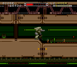 Cybernator (SNES) screenshot: I don't think these guys stand a chance