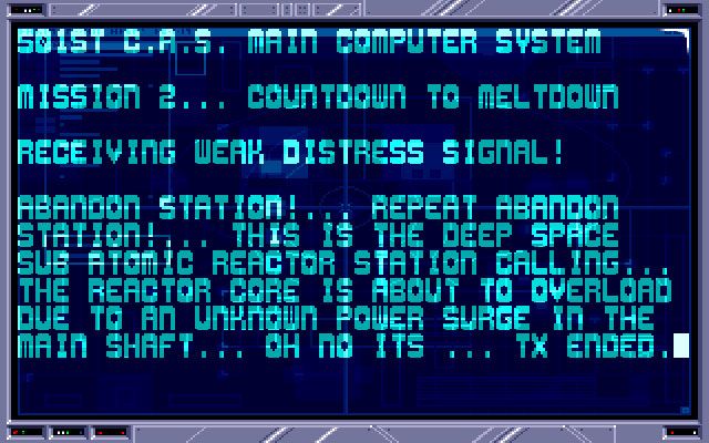 CyberPunks (Amiga) screenshot: Mission 2 Briefing