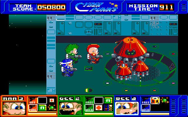 CyberPunks (Amiga) screenshot: Mission 2 Boss
