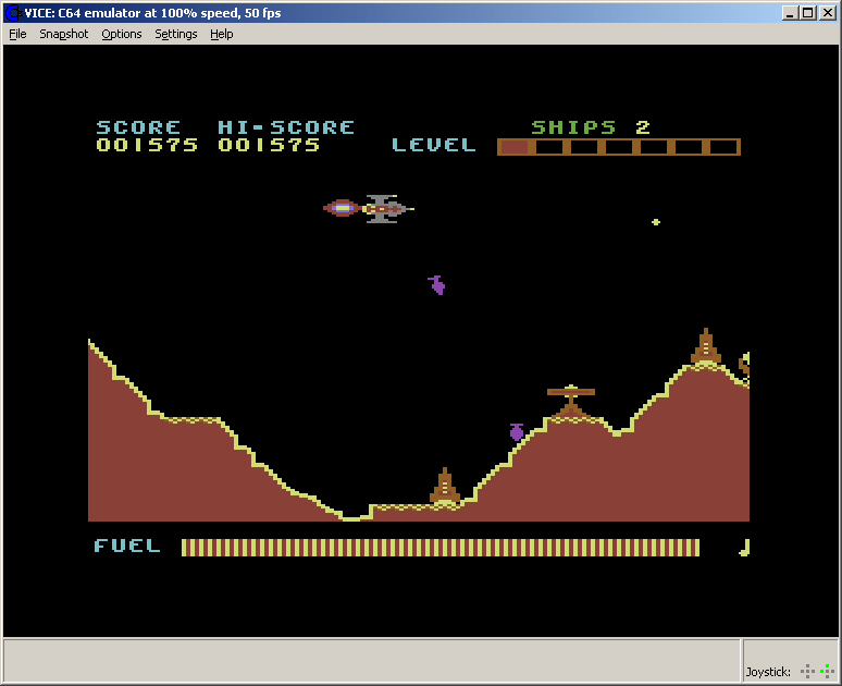 C64 Classix (Windows) screenshot: Skramble first level again