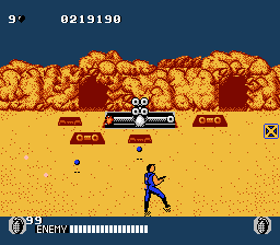 Cabal (NES) screenshot: Boss