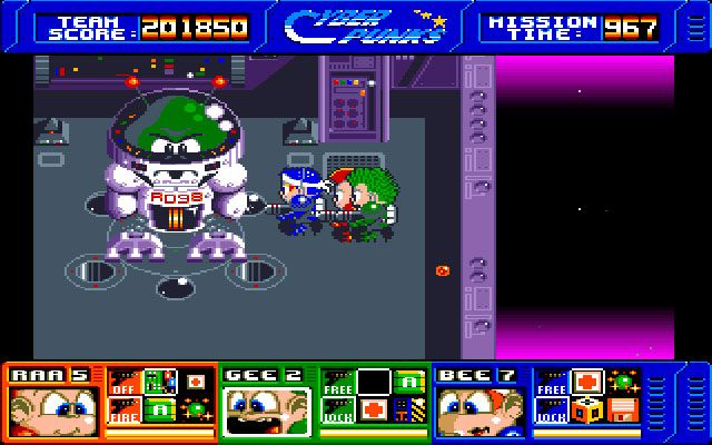 CyberPunks (Amiga) screenshot: Mission 5 Boss