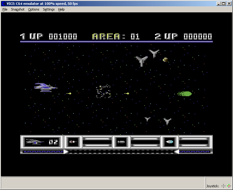 C64 Classix (Windows) screenshot: Katakis first level