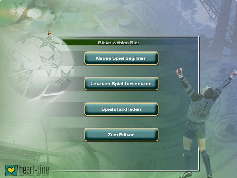 Soccer Manager Pro (Windows) screenshot: main screen