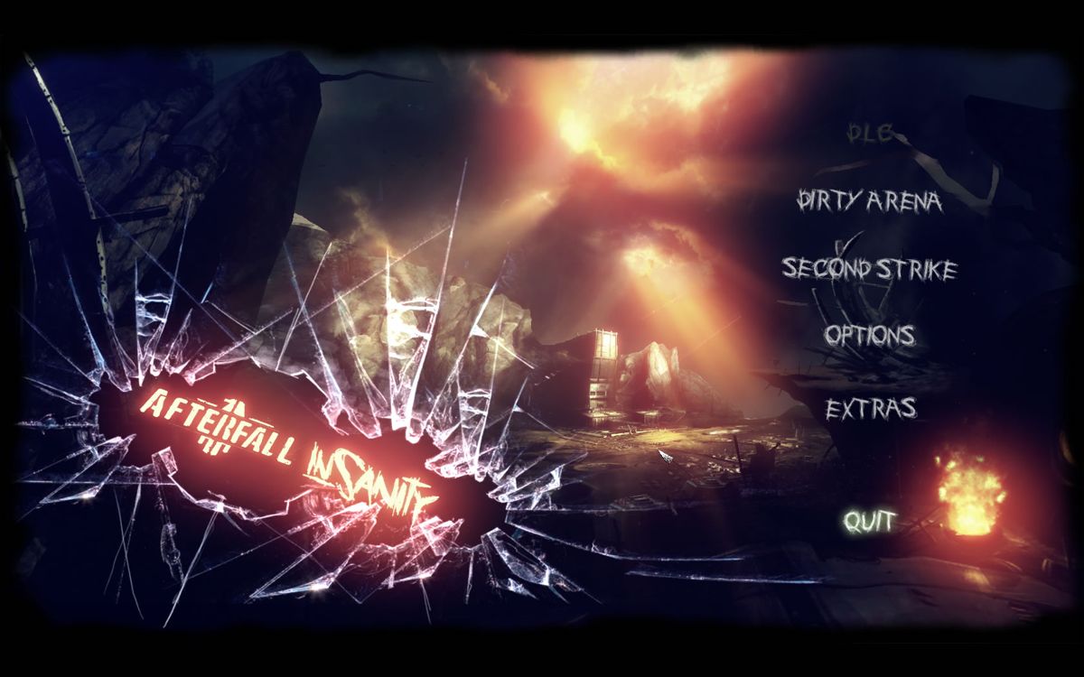 Afterfall: Dirty Arena (Windows) screenshot: Main menu