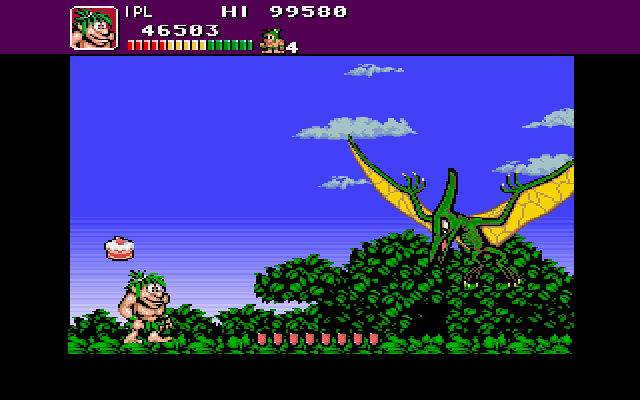Joe & Mac: Caveman Ninja (Amiga) screenshot: Boss