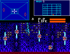 Cyborg Hunter (SEGA Master System) screenshot: Area G