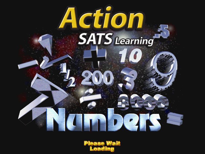Action SATS Learning: Key Stage 1 4-7 Years: Numbers (Windows) screenshot: The game's load screen