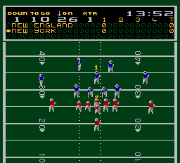 Quarterback (NES) screenshot: Lining Up