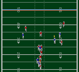Quarterback (NES) screenshot: Pass