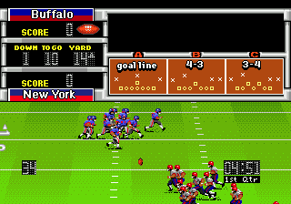 John Madden Football '92 (Genesis) screenshot: Tactics variants