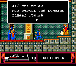 Cadash (TurboGrafx-16) screenshot: Ninja in front of the king? It's possible... in games