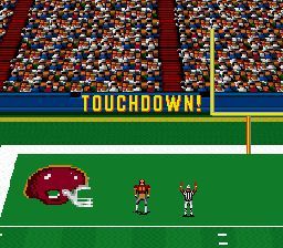 John Madden Football '93 (SNES) screenshot: Touchdown!