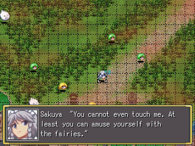 Gensou Shoujo Taisen Kou (Windows) screenshot: Sakuya