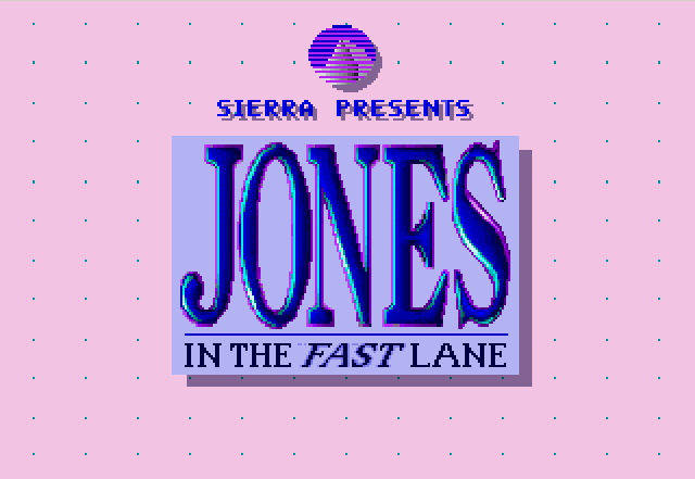 Jones in the Fast Lane: CD-ROM (Windows 3.x) screenshot: Title