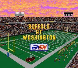 John Madden Football '93 (SNES) screenshot: A view of the stadium before the game
