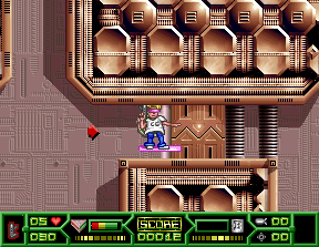 Cyril Cyberpunk (DOS) screenshot: You need a card