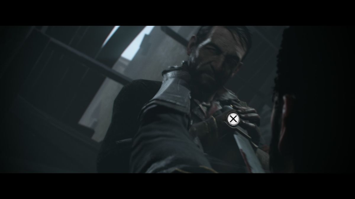 The Order: 1886 (PlayStation 4) screenshot: Struggling with one of the rebels