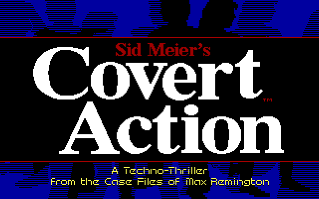 Sid Meier's Covert Action (DOS) screenshot: Covert ActionTitle Screen