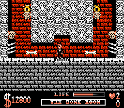 The Addams Family (NES) screenshot: Secret level