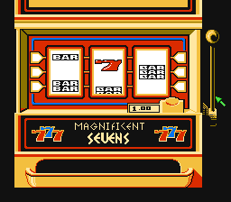 Caesars Palace (NES) screenshot: Another kind of slot machine