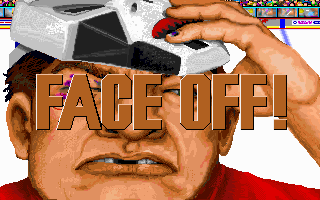 FaceOff! (DOS) screenshot: Title screen (VGA).